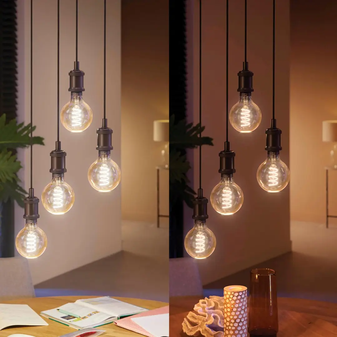 Philips Hue Starterpakket E27 - 3x Goud Filamentlampen Warmwit