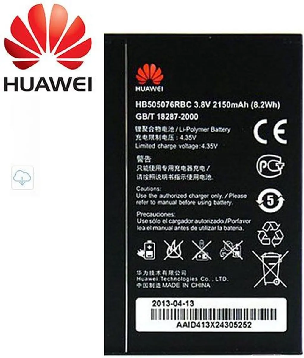 Huawei HB505076RBC Accu - 2150mAh