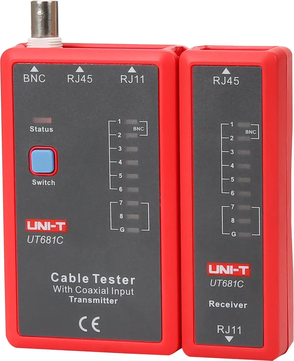 UNI-T UT681C Telefoonlijn Tester - RJ45/RJ11/BNC - afbeelding 6 van 6