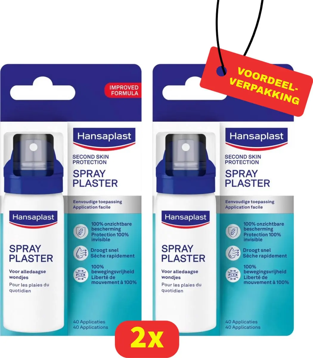 Hansaplast Second Skin Spray Pleister 2x40ml