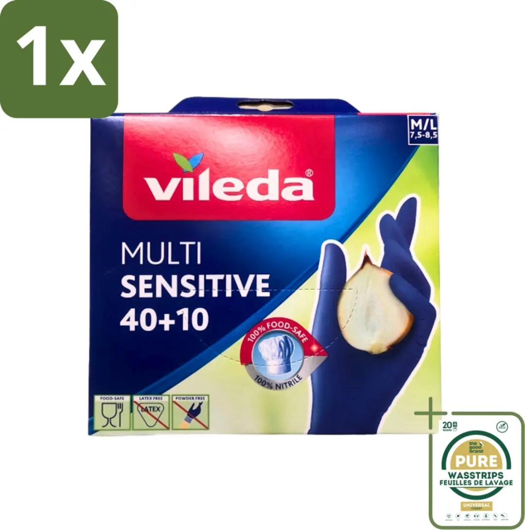 Vileda Multi Sensitive Nitril Handschoenen M/L