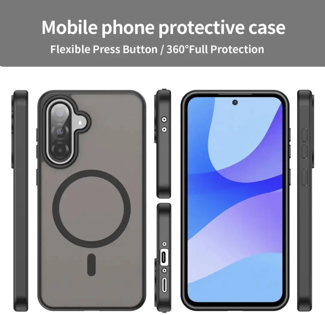 Selected by GSMpunt Samsung Galaxy A27 Hybrid Back Cover - MagSafe Zwart
