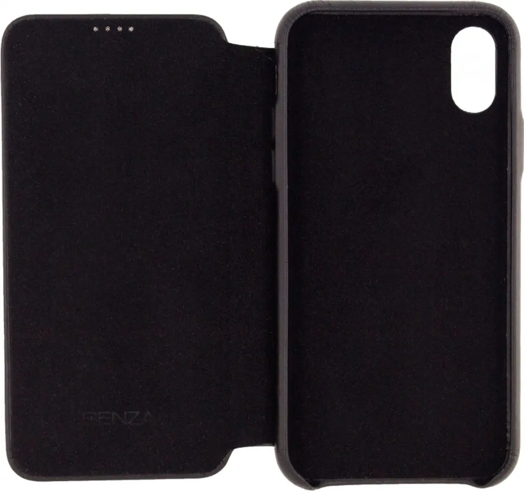 Senza Pure Skinny Leather Wallet WALCS1063 - Apple iPhone X - 3 Pasjes - Zwart