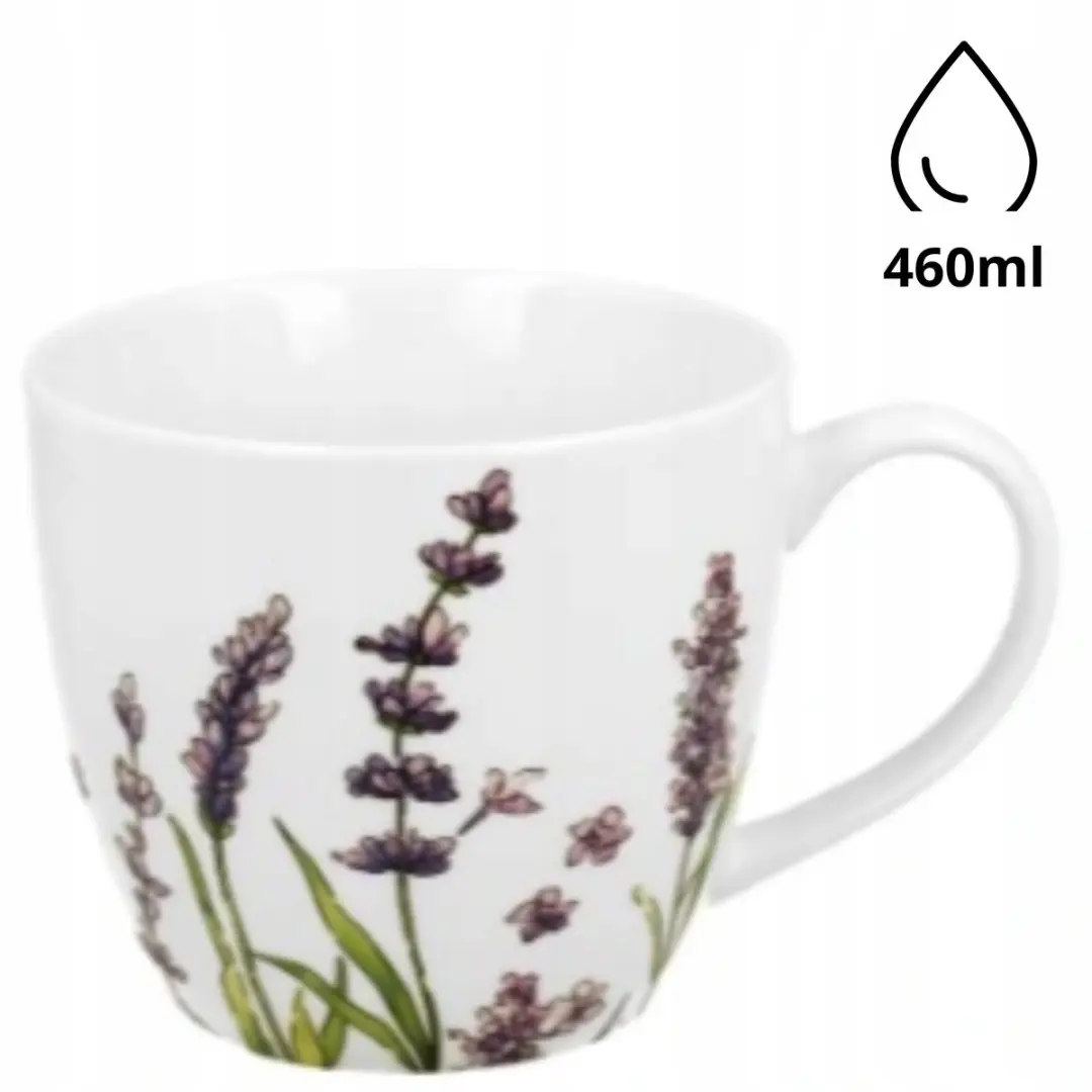 Duo Porseleinen Mok 460ml Multicolor - Met Mandje