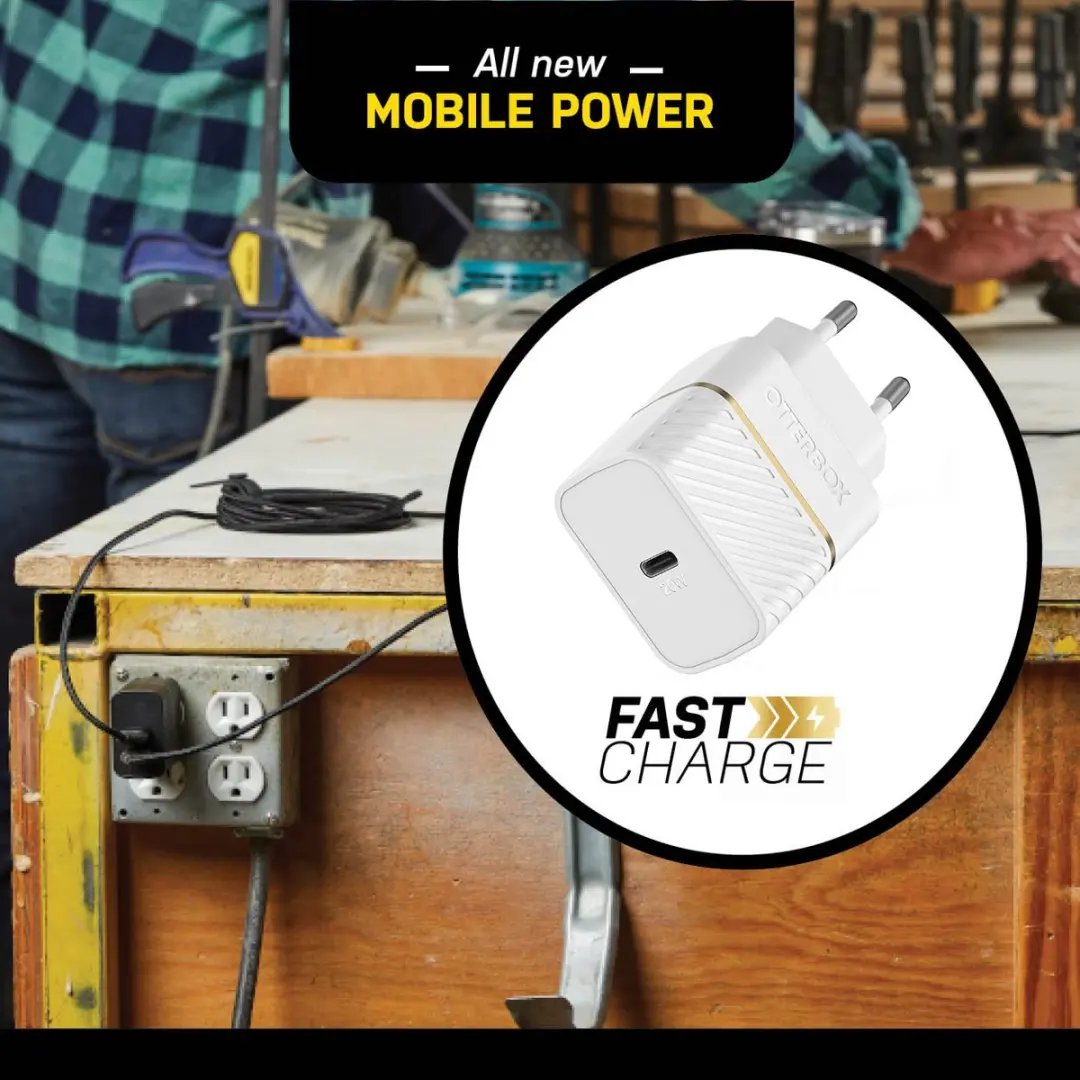 OtterBox 20W USB-C Oplader - Wit