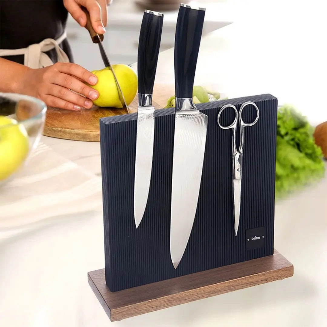 Orion Black Serie Magnetisch Mesblok 24x24cm - Acaciahout