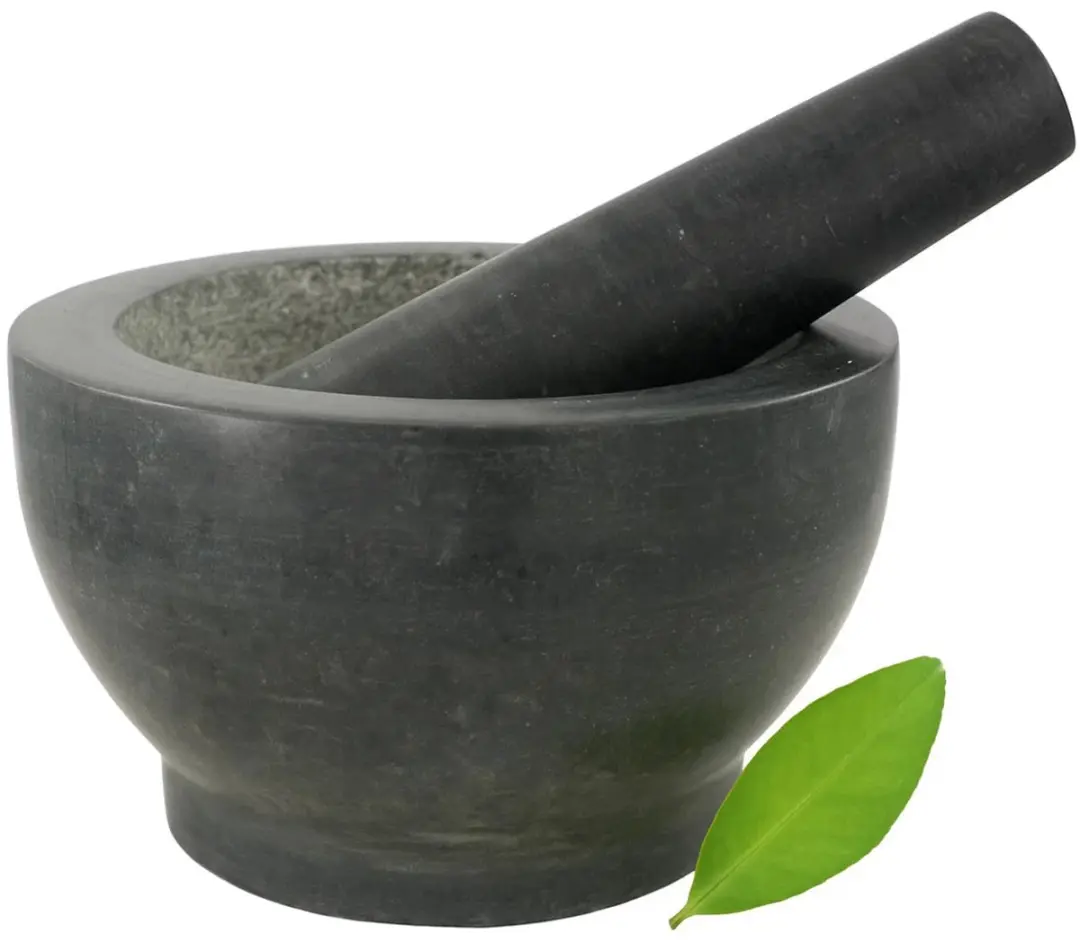 Cookinglife Vijzel Zwart Ø18cm - Massief Graniet