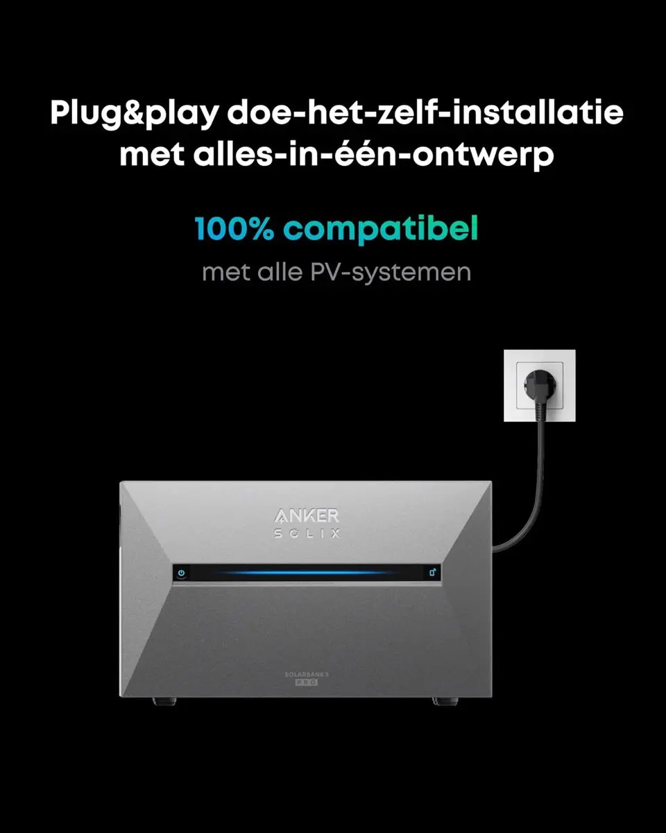 Anker SOLIX Solarbank 3 E2700 Pro 2680Wh - 1200W Bidirectioneel