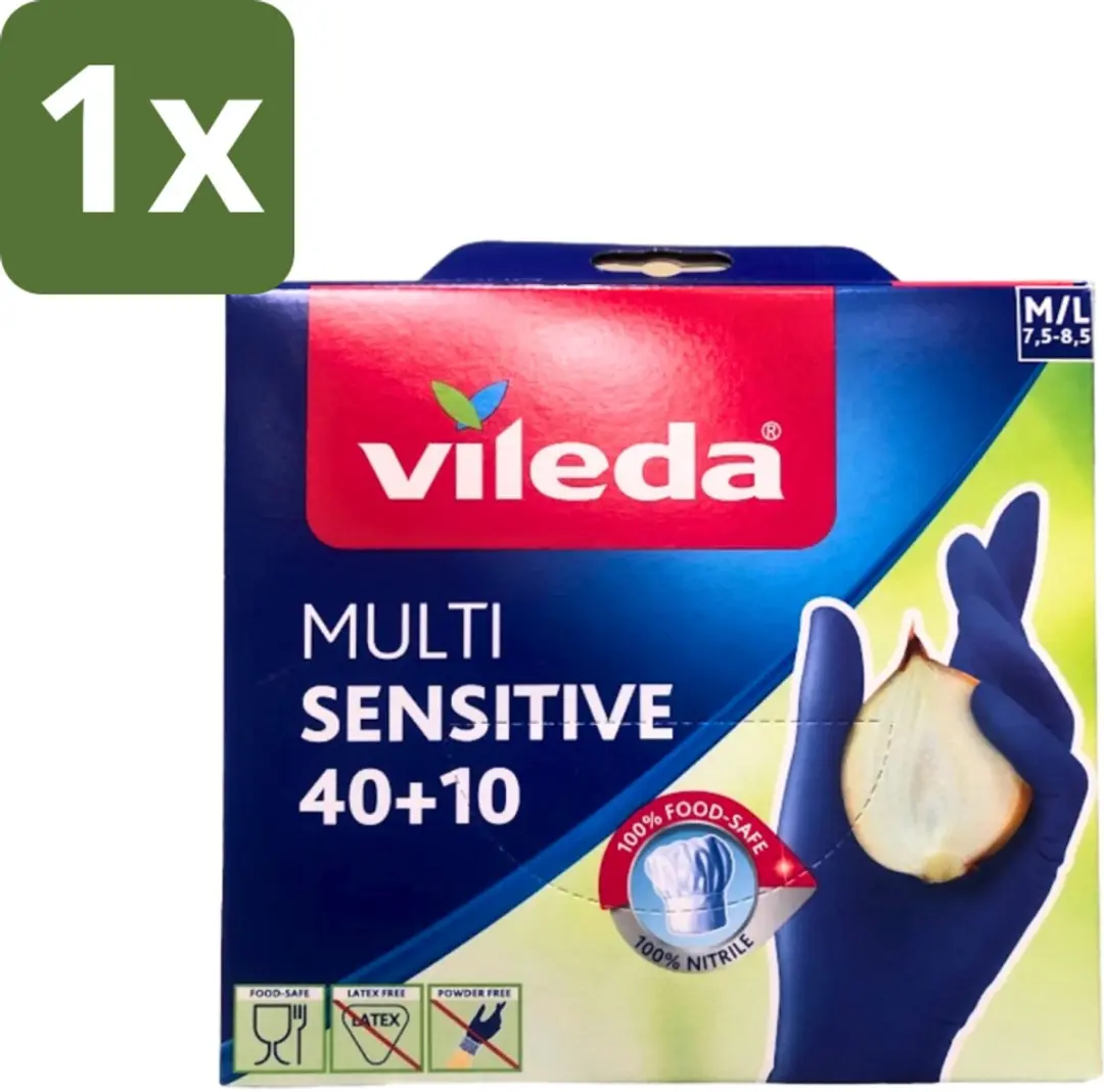 Vileda Multi Sensitive Nitril Handschoenen M/L