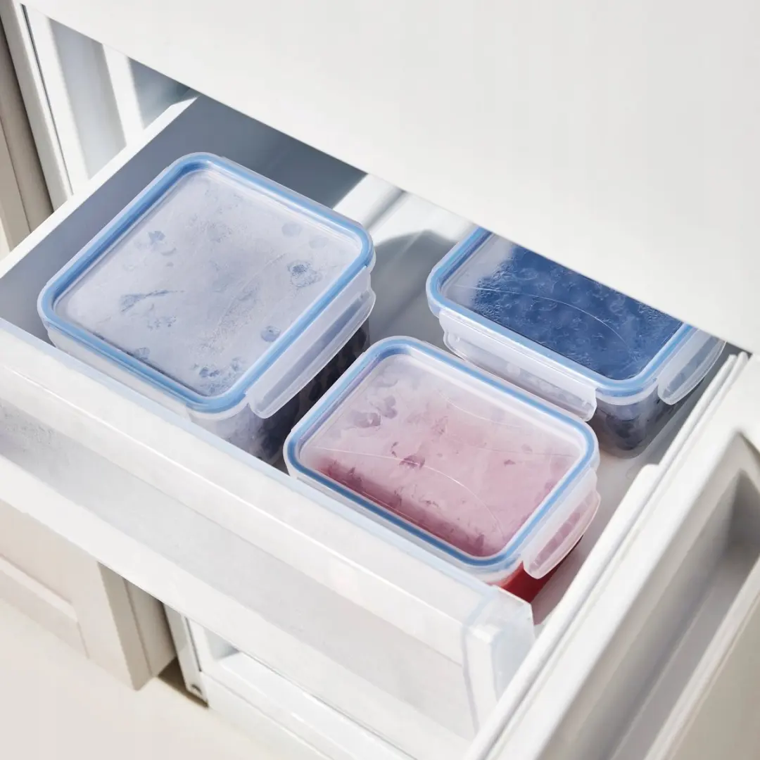 Rotho CLIC & LOCK Vershoudbakje 2L - Transparant/Blauw