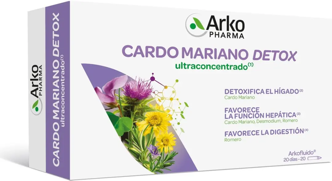 Arkopharma Mariadistel Detox 20 Ampoules