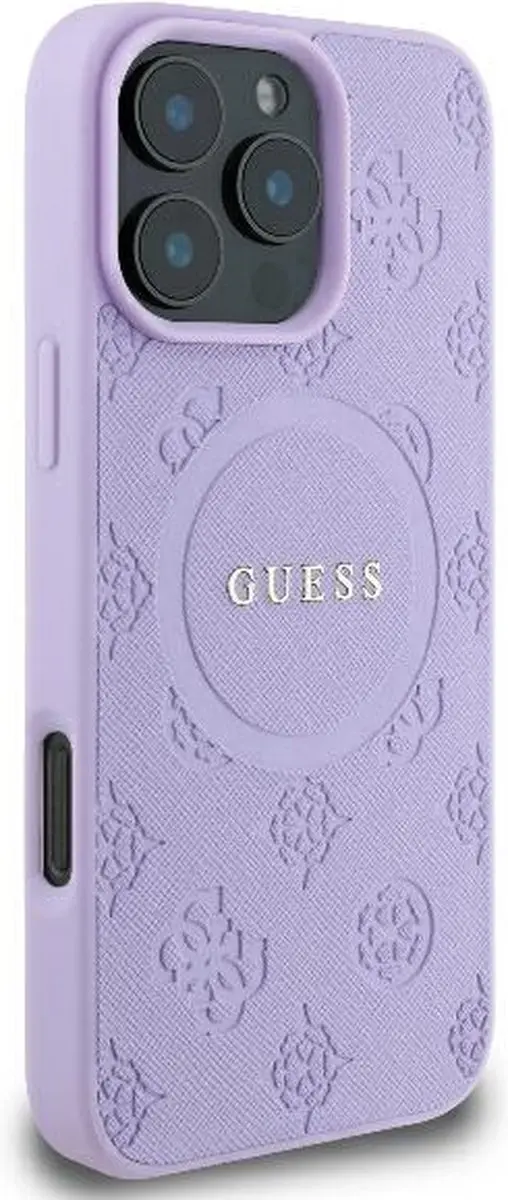 GUESS Backcover iPhone 16 Pro MagSafe - Paars