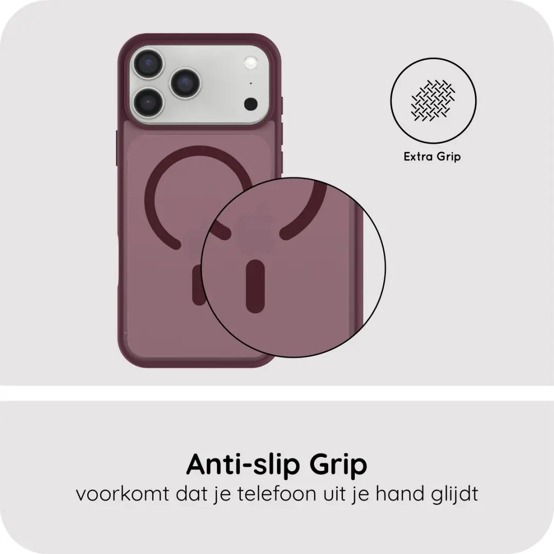Just in Case iPhone 17 Pro MagSafe Hoesje MAP2937AE6M - Rood