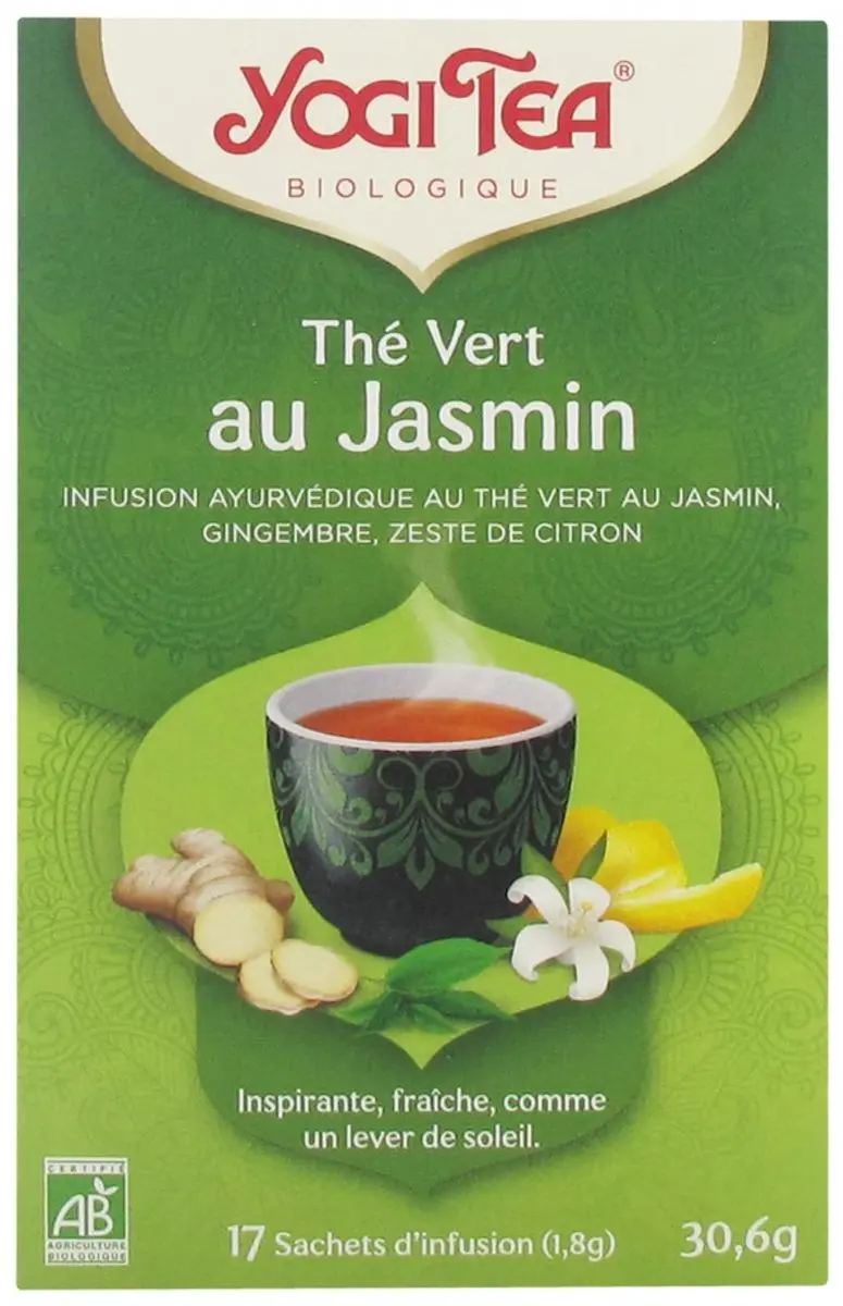Yogi Tea Biologische Jasmijn Groene Thee 17 Zakjes