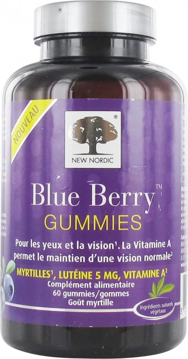 New Nordic Blue Berry 60 Gummies