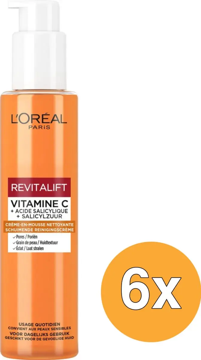 L'Oréal Paris Revitalift Vitamine C Schuimende Reinigingscrème 150ml