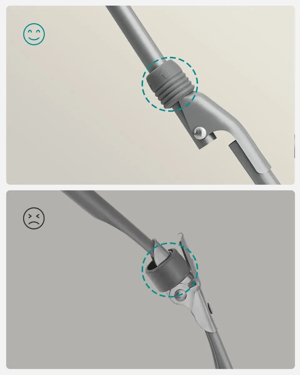 Songmics LLR540G01V1 Opvouwbaar Droogrek - Grijs