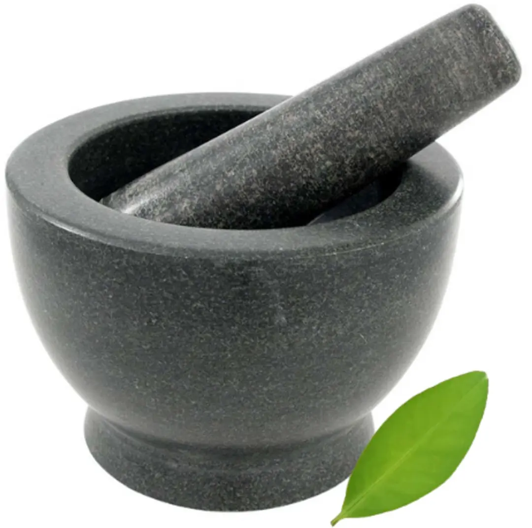 Cookinglife Vijzel Graniet 15cm - Zwart