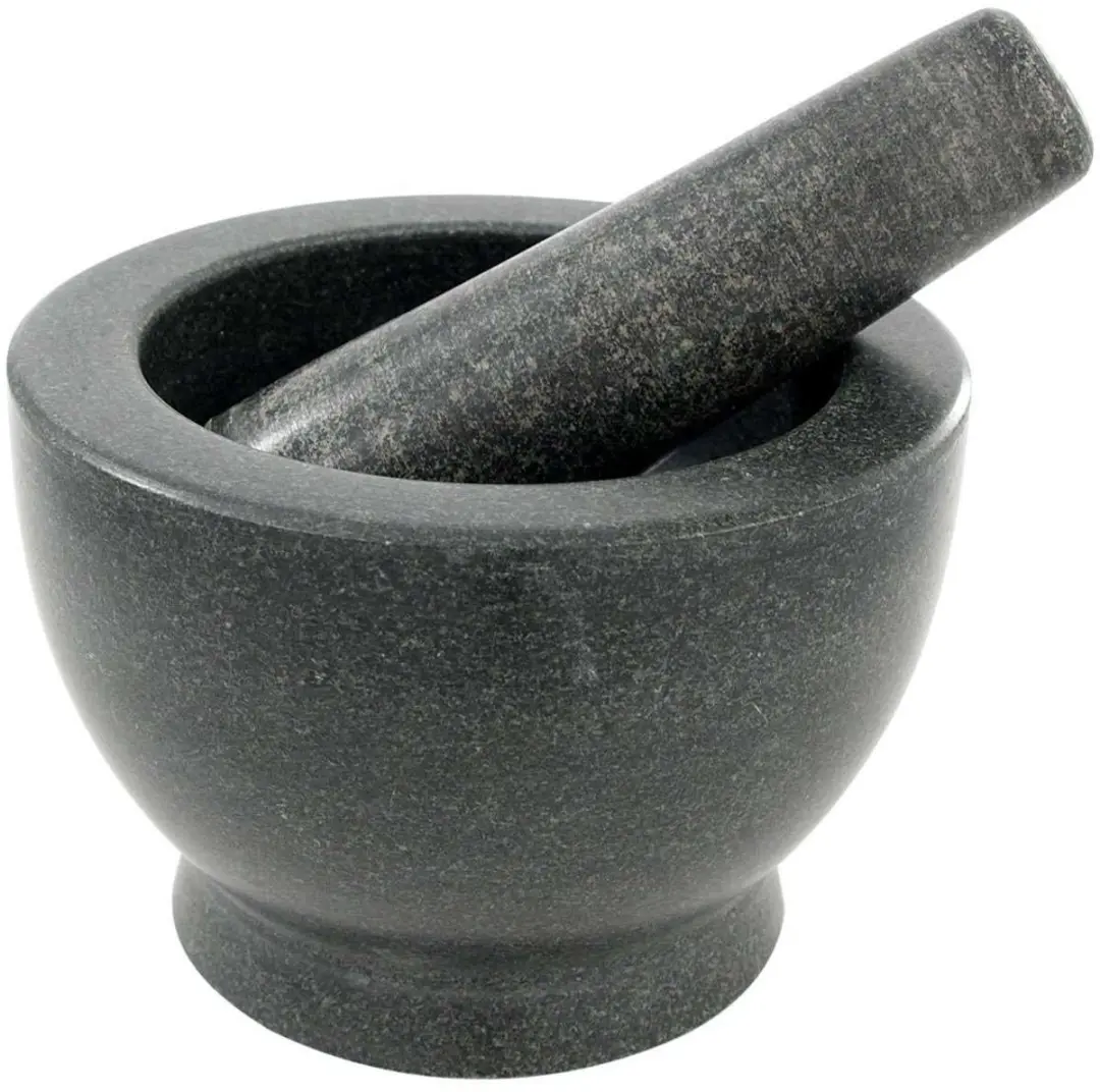 Cookinglife Vijzel Graniet 15cm - Zwart