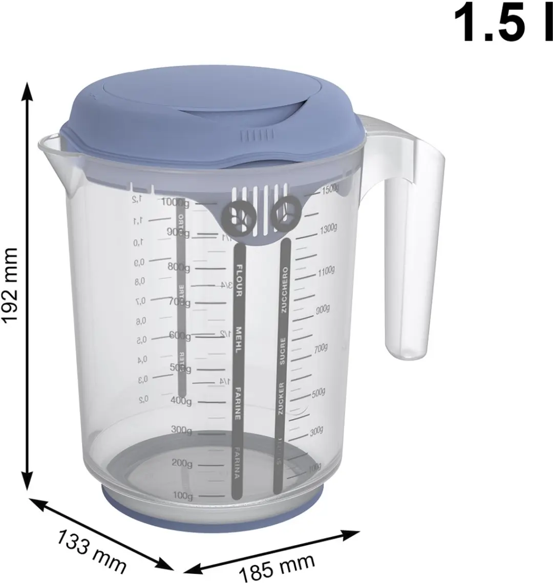 Rotho Fresh Mixbeker 1,5L - Horizonblauw
