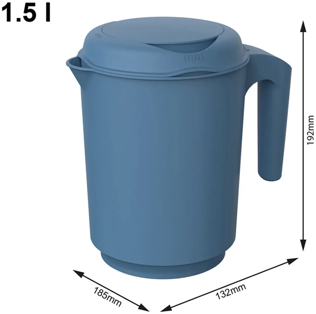 Rotho Fresh Mixbeker 1,5L - Horizonblauw - afbeelding 6 van 6