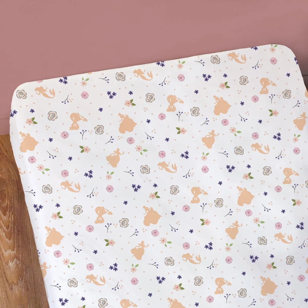 Disney Princess Hoeslaken 90x200cm - Multi