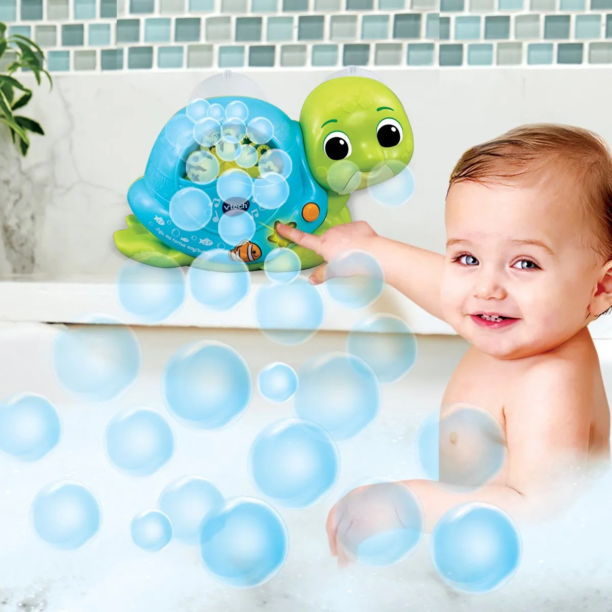 Vtech Baby Juju Ma Tortue Magi Bulles - Groen
