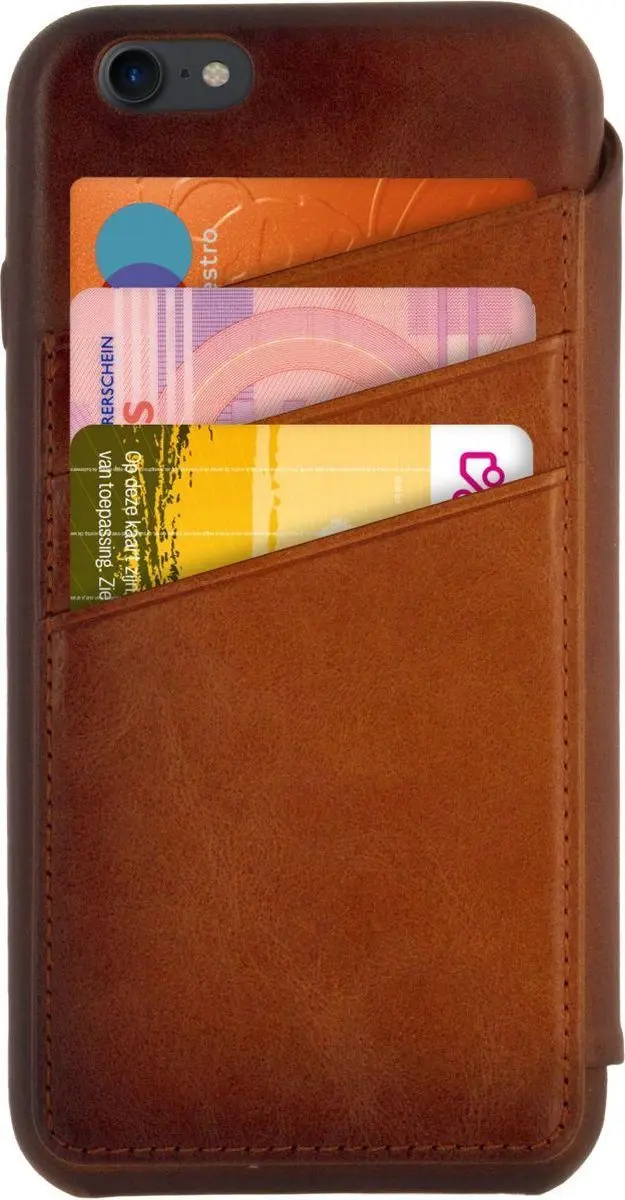 Senza Desire Skinny Leather Wallet WALCS1036 - Apple iPhone 7/8 - Bruin