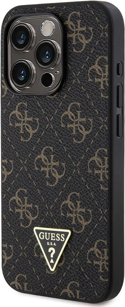 GUESS Hoesje iPhone 16 Pro Max 4G-patroon - Zwart