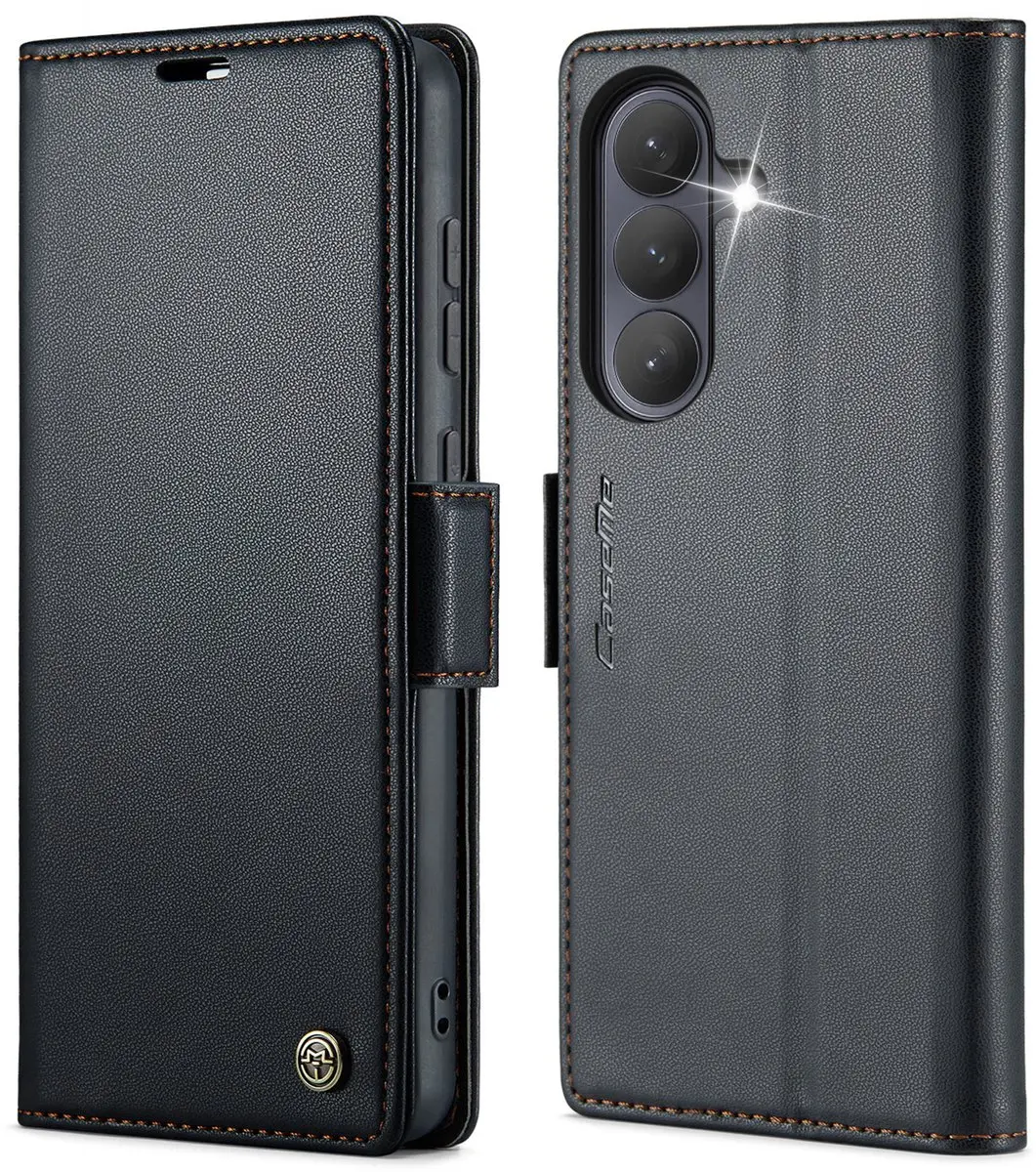 Caseme Samsung Galaxy S26 PU-leer Bookcase Hoes