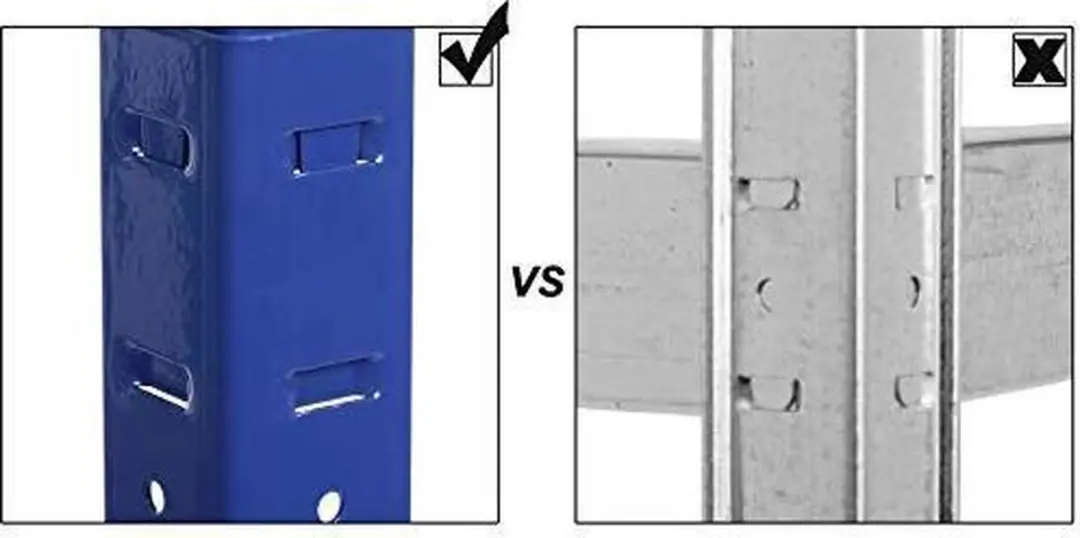 Songmics Magazijnstelling 160x80x40cm Blauw - 520kg - afbeelding 6 van 6