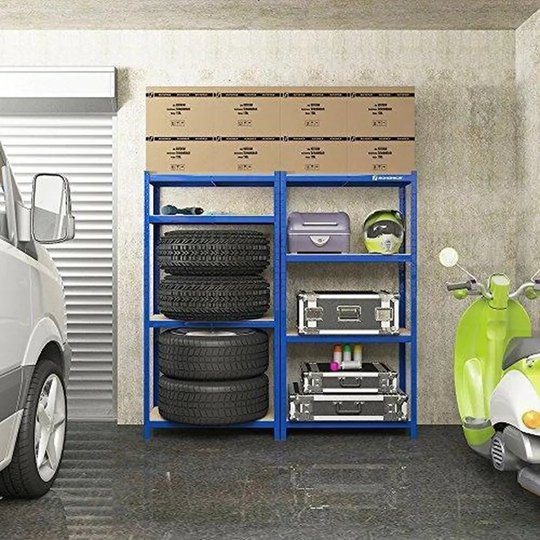 Songmics Magazijnstelling 160x80x40cm Blauw
