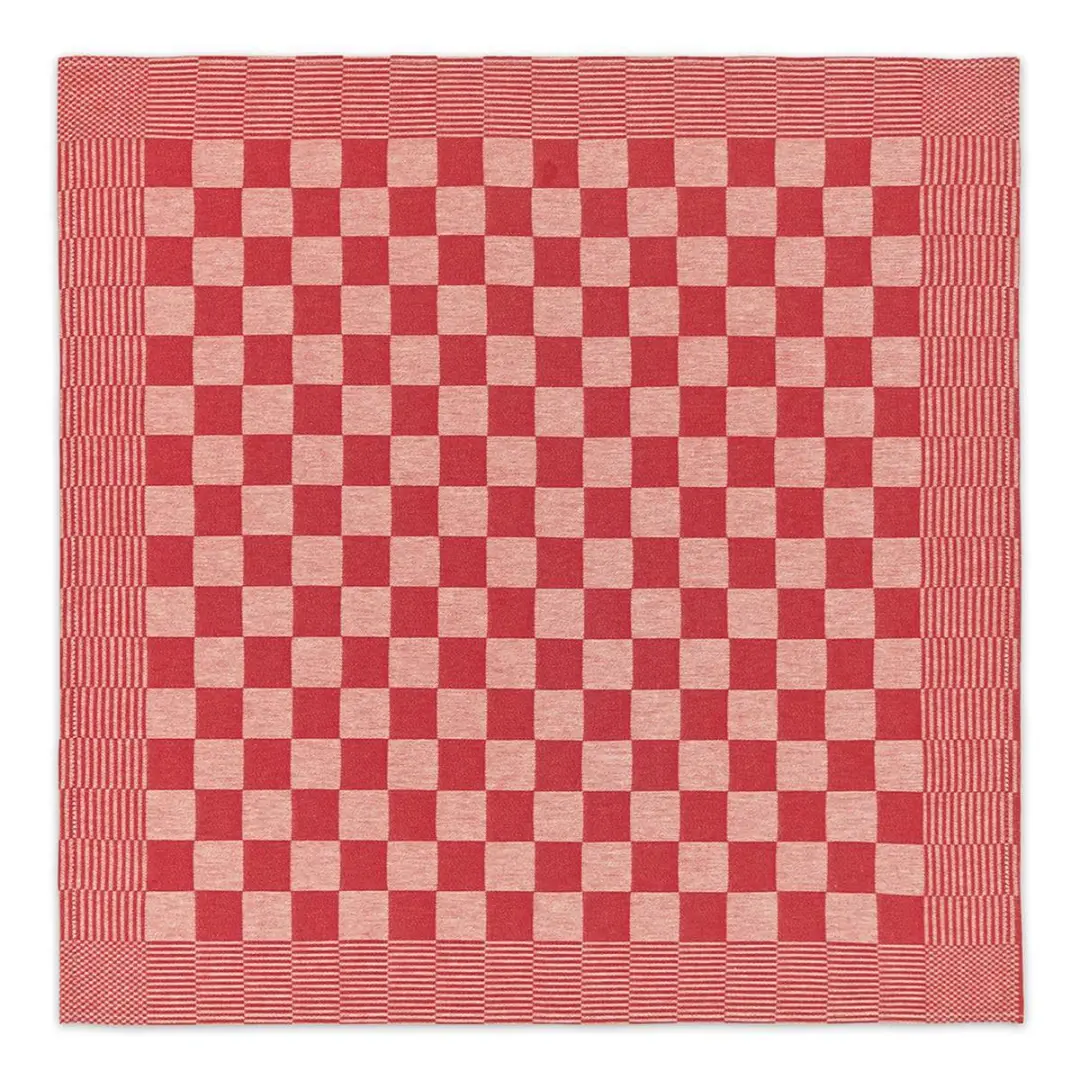 DDDDD Barbeque Theedoeken - 6 Stuks 65x65cm Rood