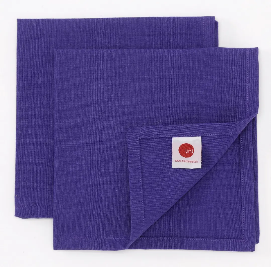 Tint Uni Set 2 Servetten 45x45cm