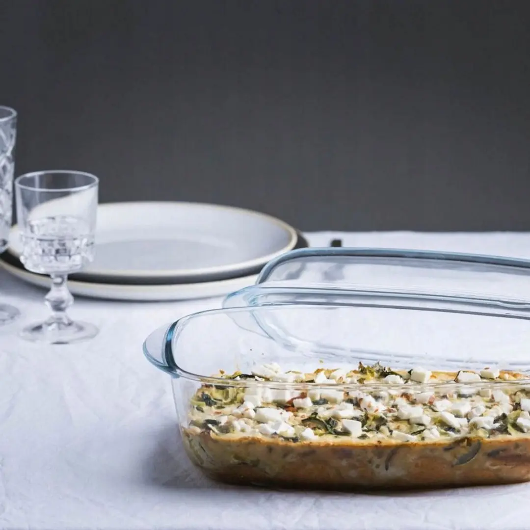 PYREX Essentials 4,6L Ovenvast Glas Schaaltje met Deksel