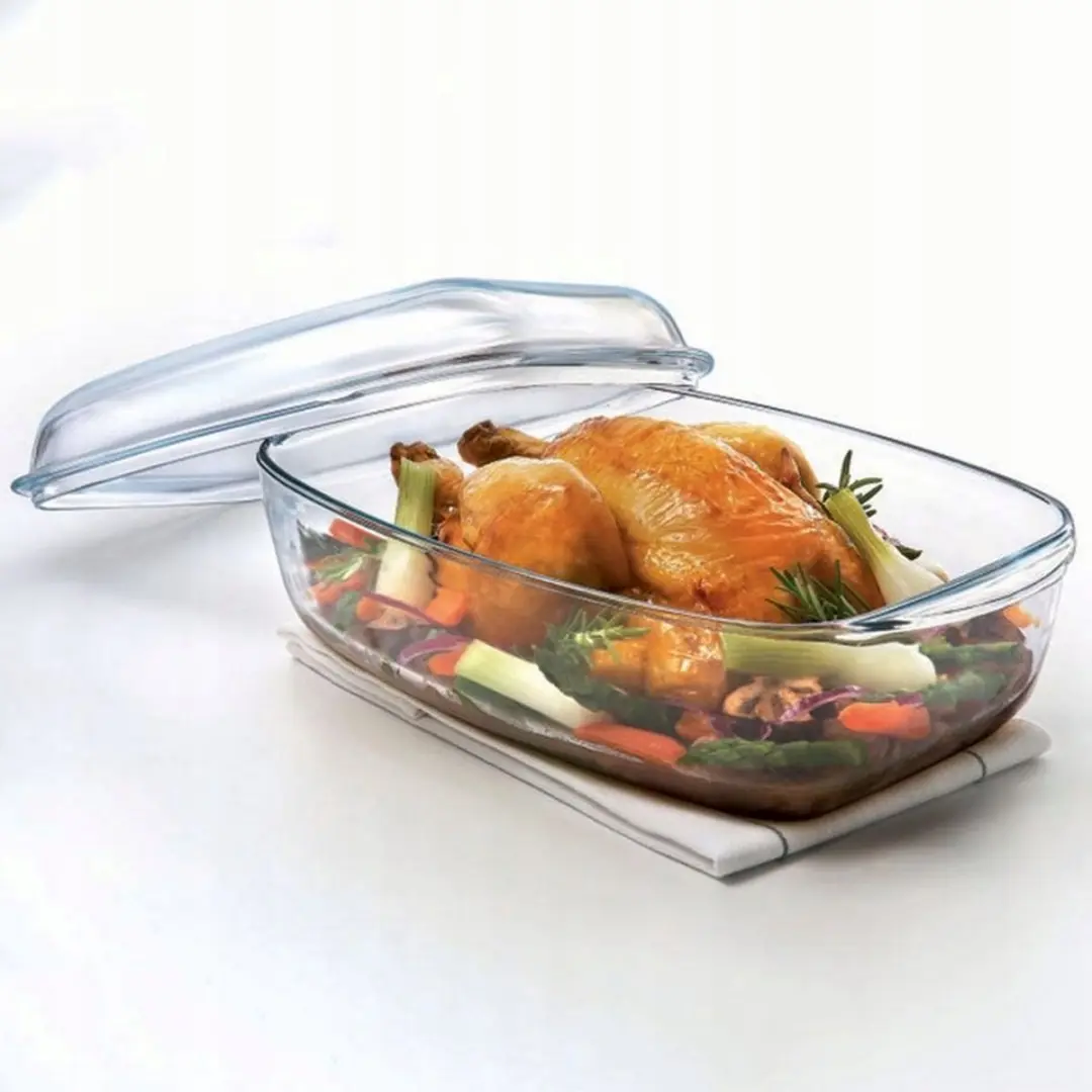 PYREX Essentials 4,6L Ovenvast Glas Schaaltje met Deksel