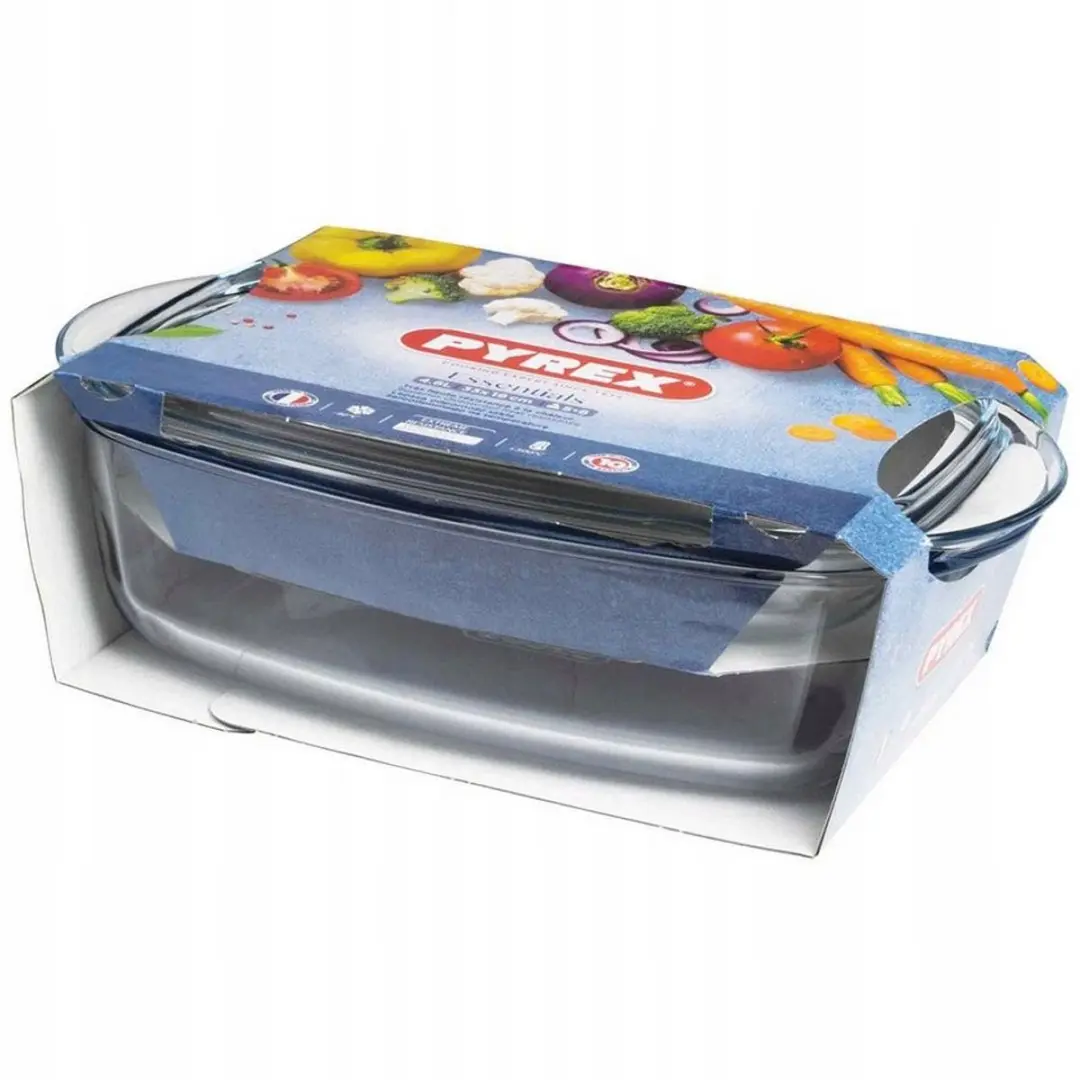 PYREX Essentials 4,6L Ovenvast Glas Schaaltje met Deksel