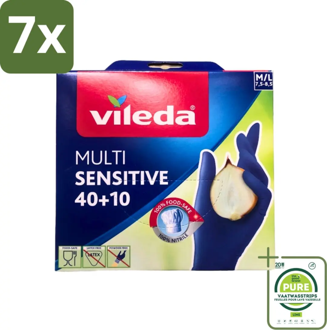 Vileda Multi Sensitive Nitril Handschoenen M/L