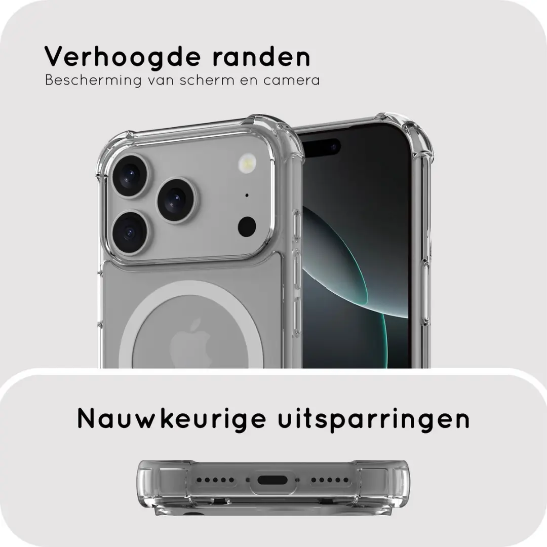 Just in Case iPhone 17 Pro Impact Shockproof Hoesje - MAP2937KI0M - Transparant