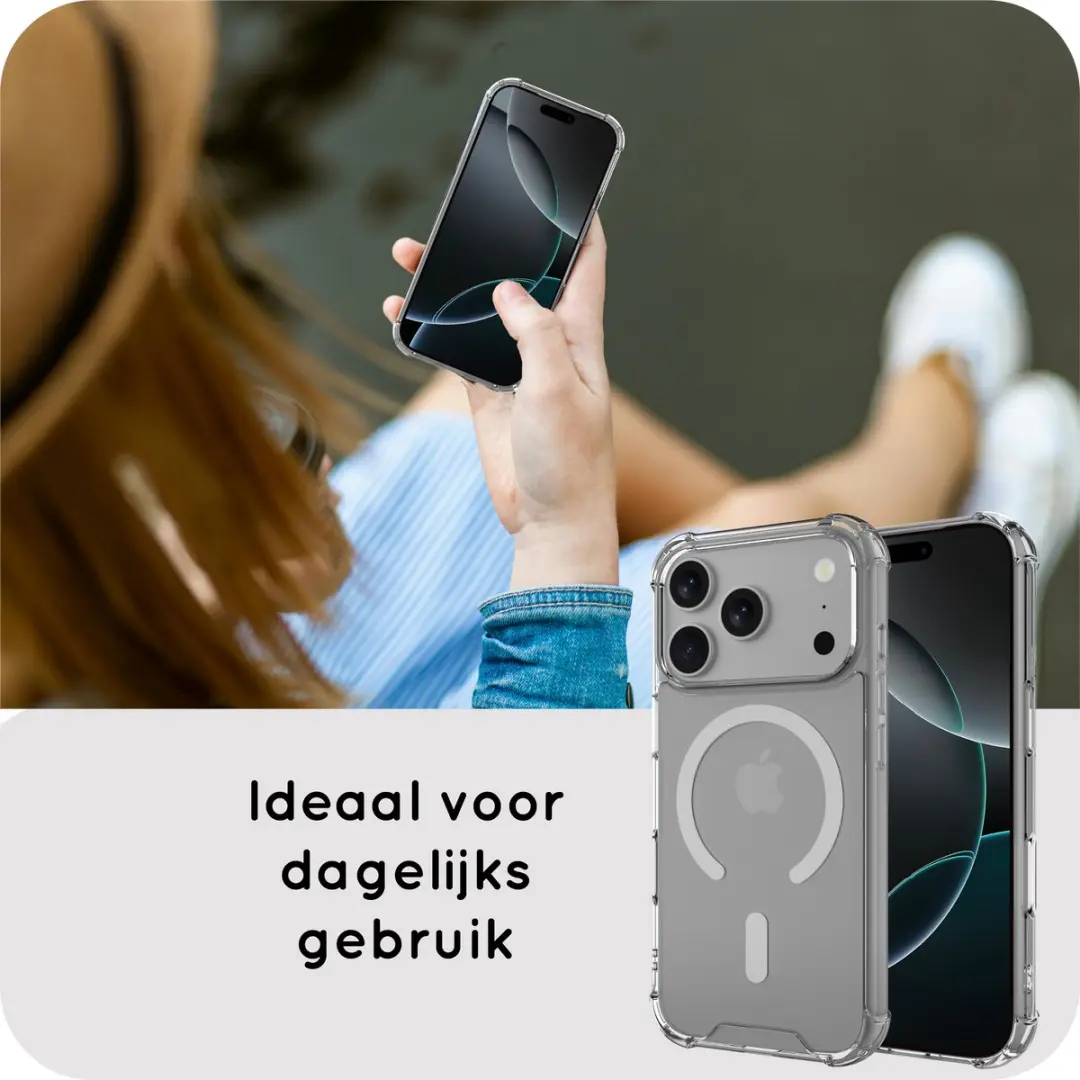 Just in Case iPhone 17 Pro Impact Shockproof Hoesje - MAP2937KI0M - Transparant