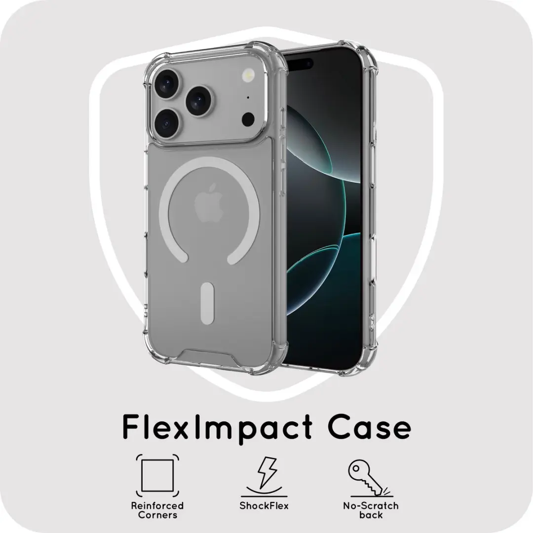 Just in Case iPhone 17 Pro Impact Shockproof Hoesje - MAP2937KI0M - Transparant - afbeelding 6 van 6