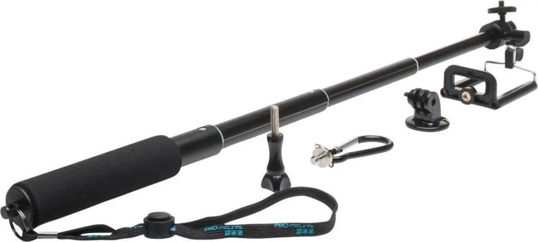 PRO-Mounts ShortPole Actioncamhouder 1kg - 5 Inch - Zwart