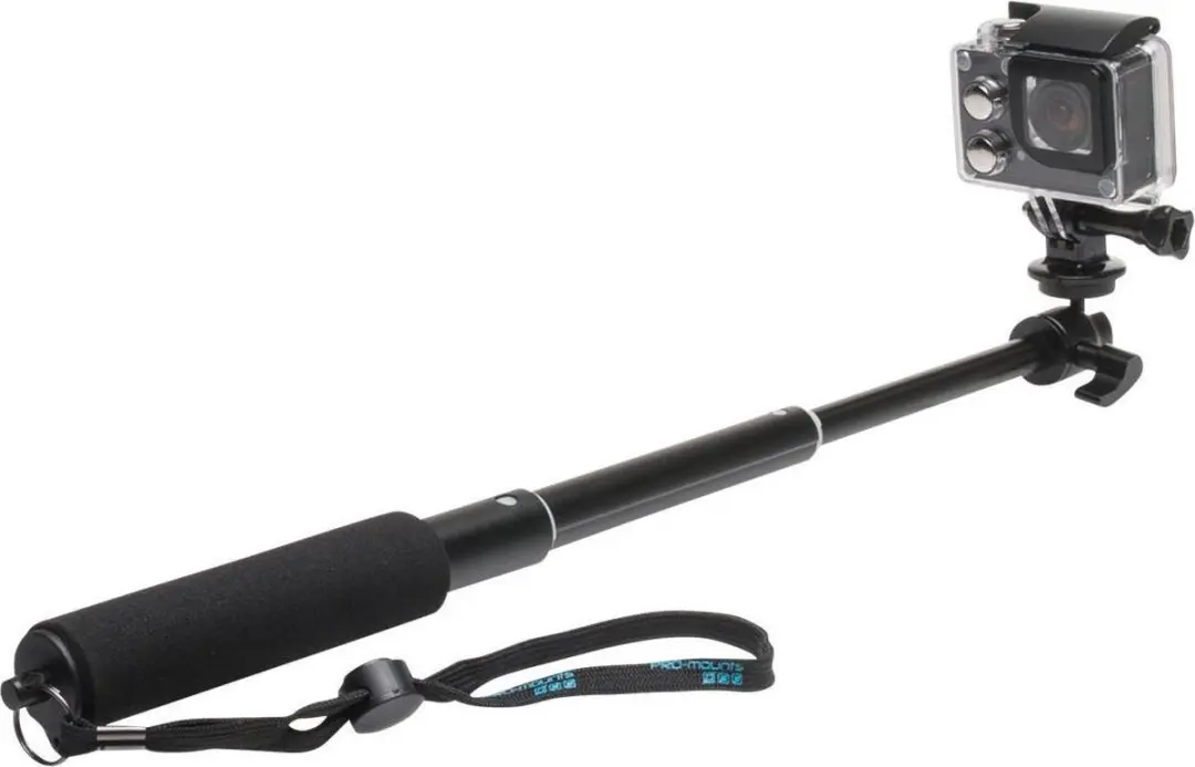 PRO-Mounts ShortPole Actioncamhouder 1kg - 5 Inch - Zwart