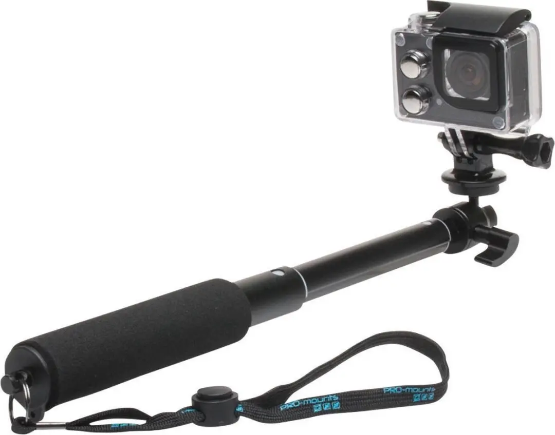 PRO-Mounts ShortPole Actioncamhouder 1kg - 5 Inch - Zwart