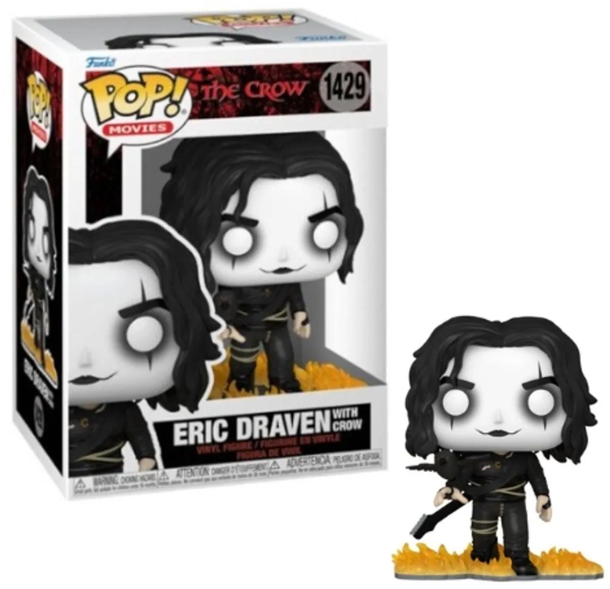 Funko Pop! Eric Draven met Crow 72380 - 9cm