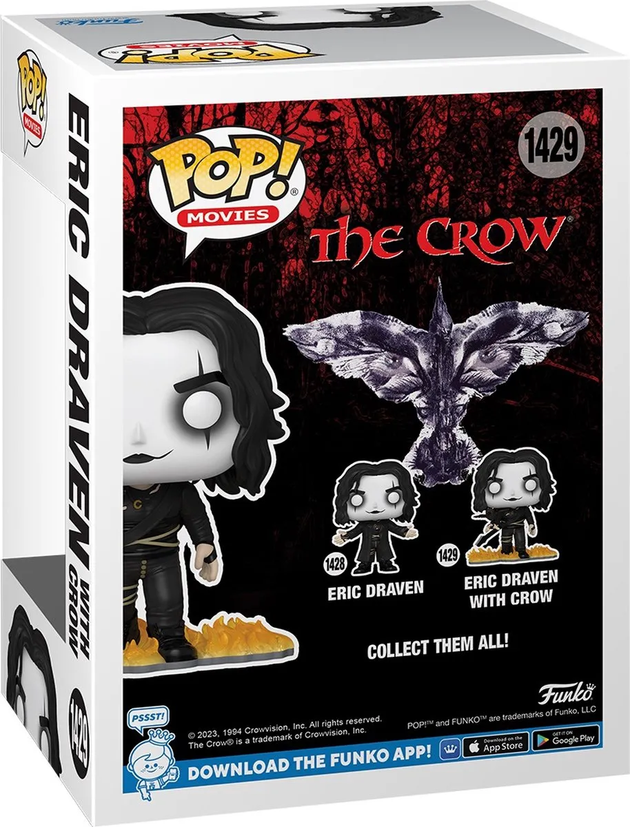 Funko Pop! Eric Draven met Crow 72380 - 9cm