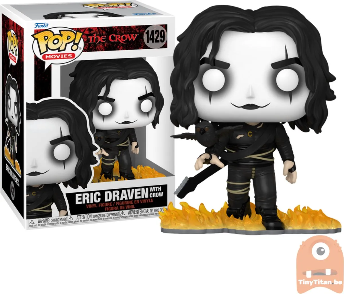 Funko Pop! Eric Draven met Crow 72380 - 9cm