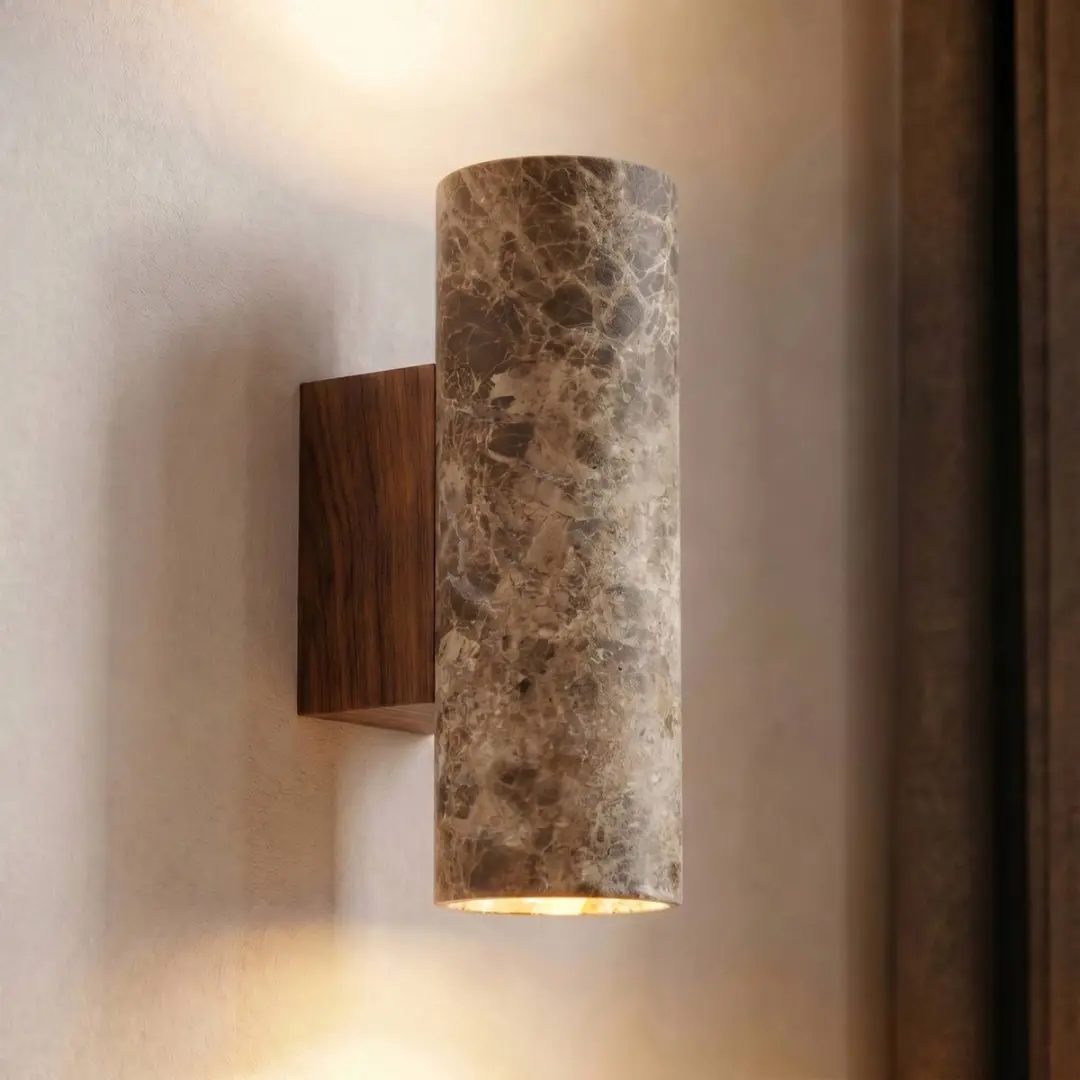 Lucande Wandlamp 2-Lichts Marmer