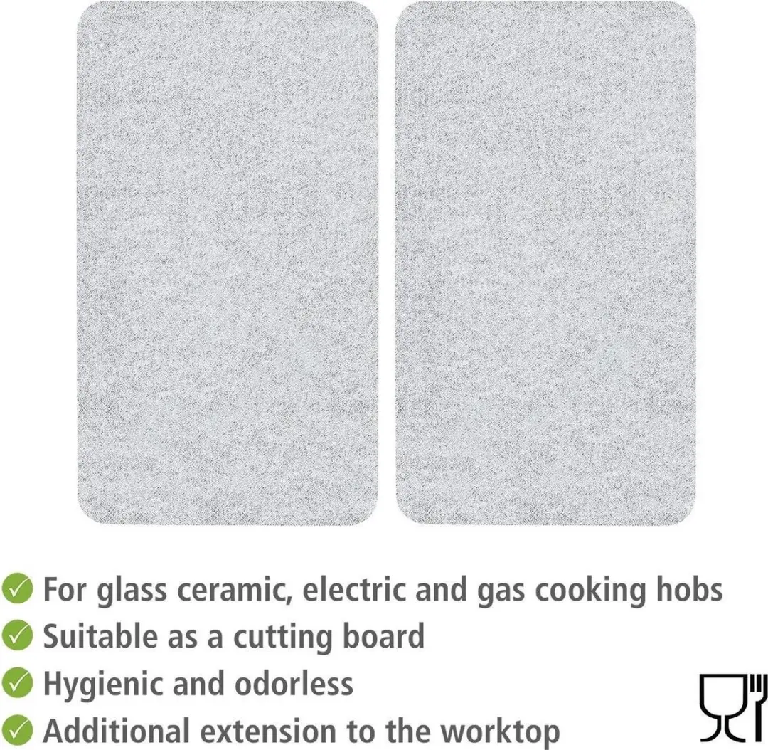 Wenko Glazen Afdekplaten 30x52cm - 2 Stuks