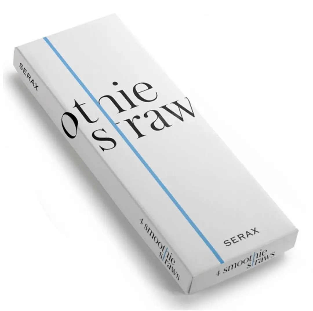 Serax Smoothie/Milkshake Rietjes 4-delig - Transparant